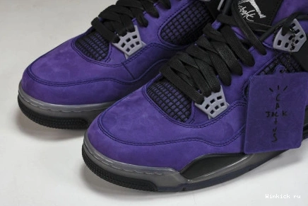 Travis Retro x Jordan Purple Air 4 Scott 0913